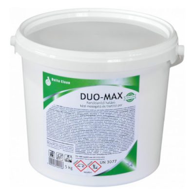 Duo-Max Fertőtlenítő hatású kézi mosogató és tisztítópor, 5kg, vödrös