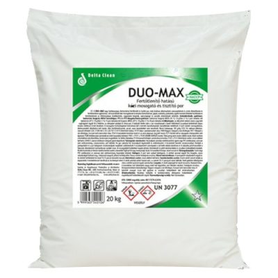 Duo-Max Fertőtlenítő hatású kézi mosogató és tisztítópor, 20kg, zsákos